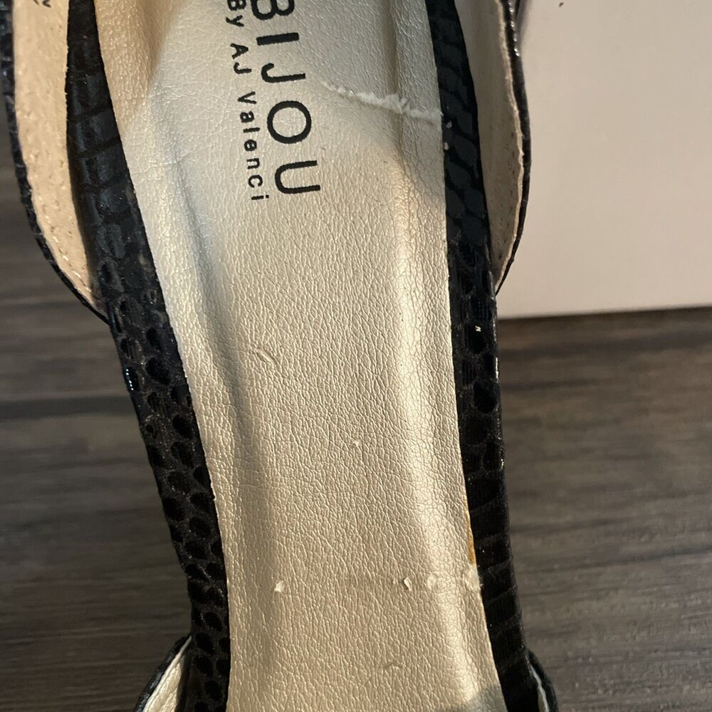 NEW Bijou By AJ Valenci Butterfly Heels Peep Toe Pumps Size 10M Party Club Y2K - Picture 10 of 11
